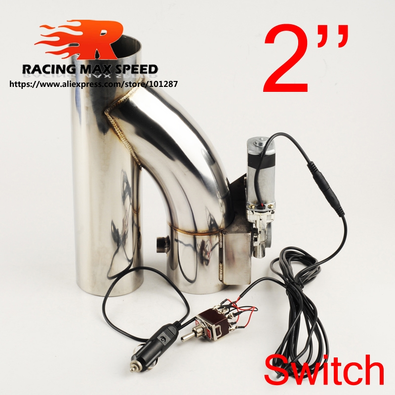 Valve d'échappement électrique 2"/2,25"/2,5"/2,75" avec interrupteur, système Cut-out en acier inoxydable: 51