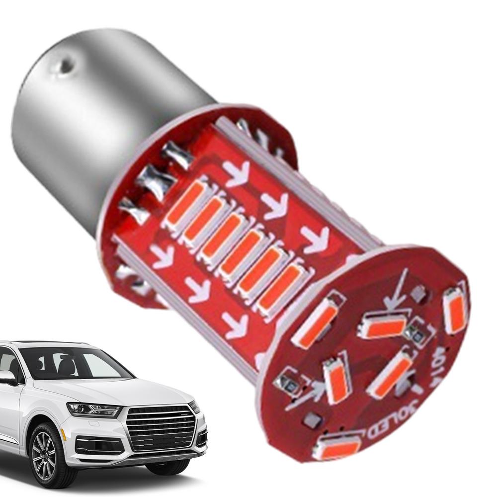 LED Brake Light Bulb 1157 LEDs Stop Tail Brake Light Waterproof Super Bright LED Brake Light Bulb Replacement For Tail Backup: Warm White