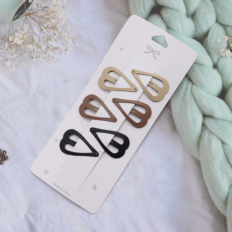 Accesorios de pinza para el cabello para mujer Pinzas Para El Cabello Pince Cheveux para niñas Pelo coreano lindo lado marrón Mujer Pins: Oro