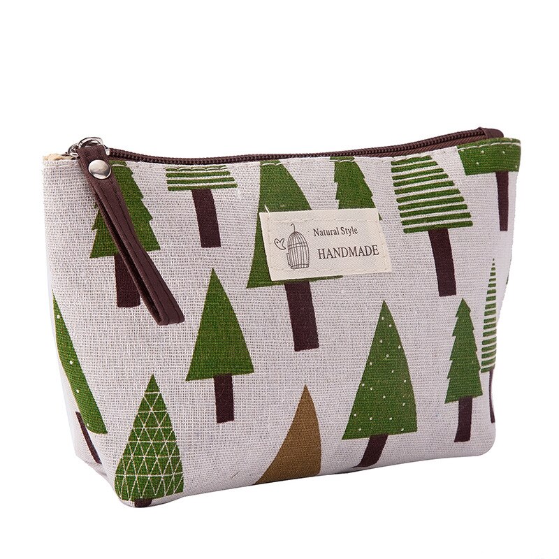 Multifunctionele Canvas Makeup Tassen Travel Lady Opbergtas Dames Waszak Stof Rits Portemonnee Cosmetische Opbergtas: 3