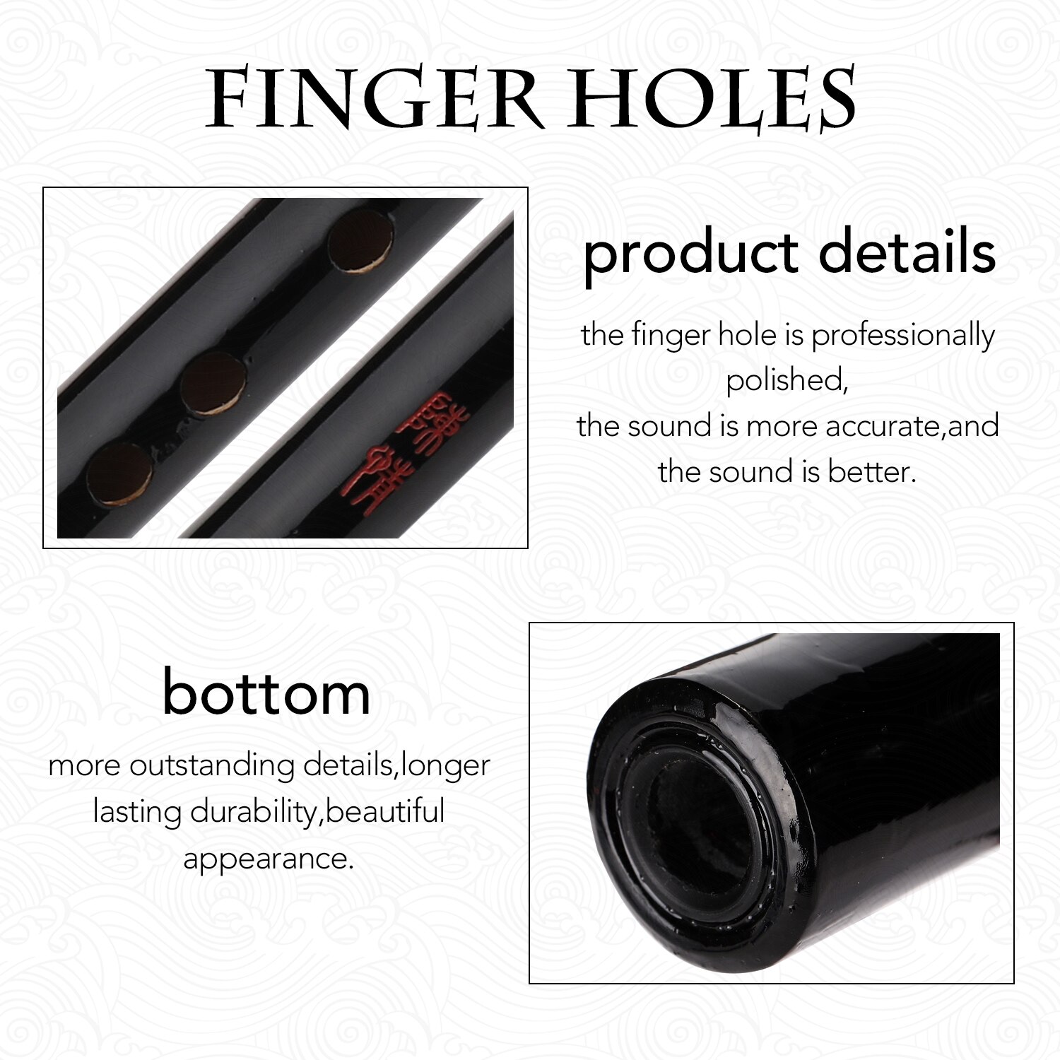 Bamboo Flute Traditional Handmade Bamboo Flutes Woodwind Instrument for Beginner Learner Student Practice Training