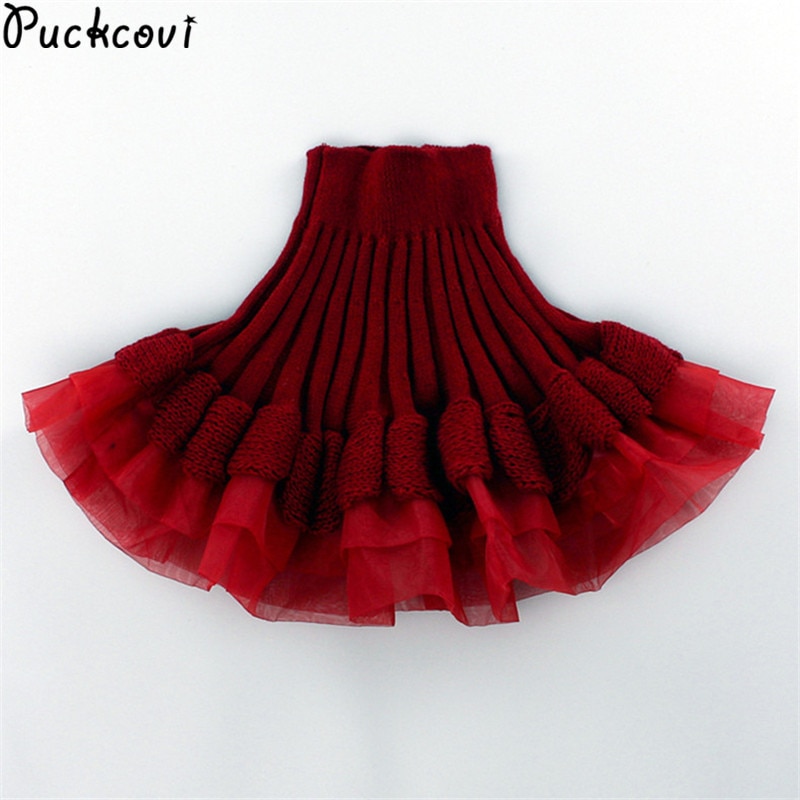 Tutu Rok Meisjes Gebreide Rokken A-lijn Rok Meisje Katoenen Gebreide Kids Outfit Kinderen Mini Rokken Waarschuwde Voor Lente Herfst