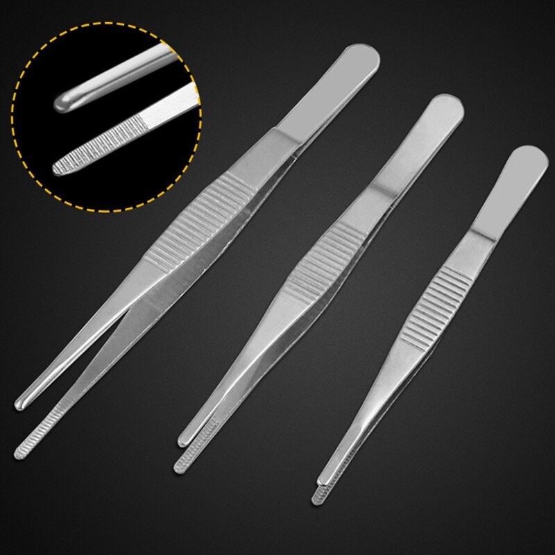 Roestvrijstalen Pincet 12.5/14/16/18 Cm Pincet Antislip Rechte Pincet &amp; Schuine Pincet Professionele Pincet