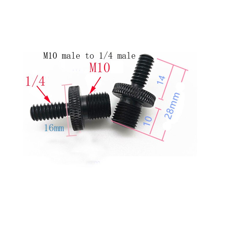 M4 M5 M6 M8 M10 Om 1/4 Of 3/8 Male Naar Mannelijke Schroef Mount Adapter Voor Camera Statief Camera Fotografie accessoires