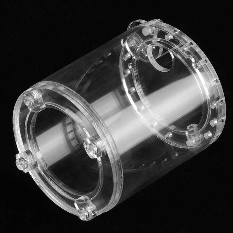 Cricket Keeper Portable Terrarium Acrylic Circular Small Animal Keeper Tank Feeding for Grasshopper Cricket