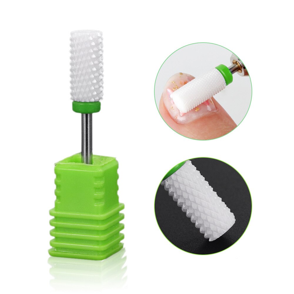 Taladro del clavo Bits Frezy ¿Frezarki Manicur Embout Ponceuse Ongle Frez Ceramiczny ¿Paznokci broca de clavo de cerámica Frez broca para uñas: 06