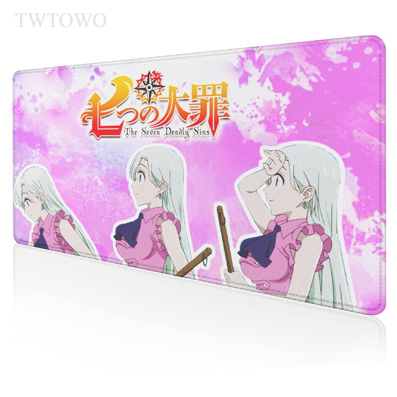 Nanatssu No Taizai podkładka pod mysz duża XXL nowe podkładki pod mysz maty na biurko kauczuk naturalny biuro Gamer miękki dywan mysz komputerowa podkładka pod mysz: 1 / Size 260x210x2 mm