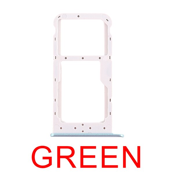 3 color for Huawei 2 x SIM Card Tray/Micro SD Card Tray for Huawei Honor 8X Max/Enjoy 9/Mate 20 Replacement repair parts: Honor 9i (Green)