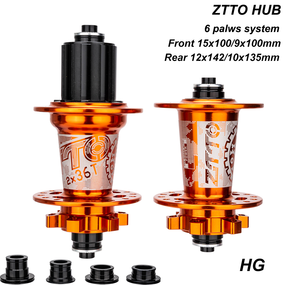 ZTTO MTB Fiets 6 Pallen Schijfremnaaf 32 Gat Hub XD/HG/MS Steekas 12x142 15x100 32H Maza QR 10x135 9x100mm Afgedicht Lager DR290: Rood