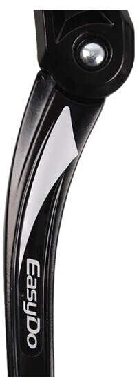 Soporte lateral para bicicleta de montaña, aparejo de aparcamiento, 700C, 24-29 pulgadas, Adjustable34-41cm: black silver