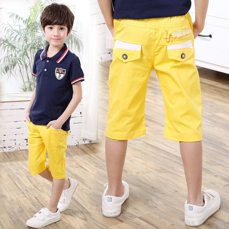 summer children causal shorts Kids embroidery letters shorts for boys 4-9 years !