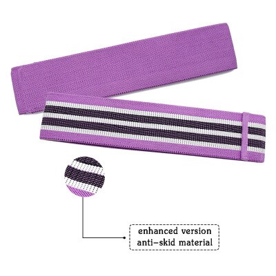 Hip Trainer Yoga Stretch Training Riem Touw Voor Sport Pilates Hip Yoga Fitness Loop Resistance Bands Squat: Paars