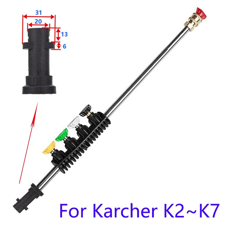 Prolunga per idropulitrice con attacco rapido da 1/4 &quot;lancia per idropulitrice karcher K2 ~ K7 parkside: bianca