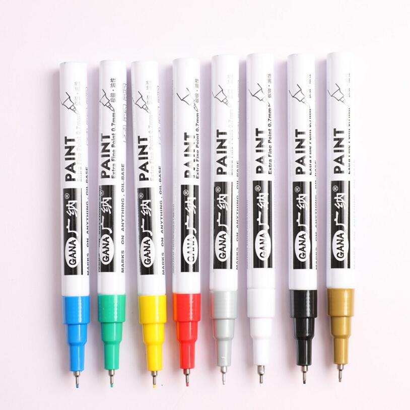 1 STKS DIY Fotoalbum Zwarte Kaart Pen Bruiloft Graffiti Verf Pen Marker Teken Pen Schrijven Tool Voor Fotoalbum Zwarte Kaart kleurrijke