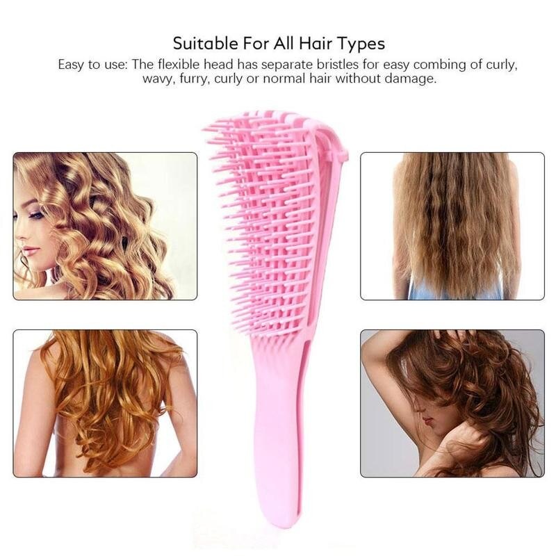 Abody-cepillo de silicona para masaje de cuero cabelludo, cepillo para el pelo con nudo antinudo, tipo pulpo