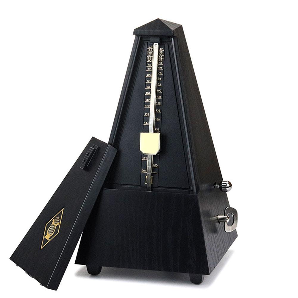 Antiikki vintage kitara metronomi online mekaaninen rytmi heiluri mecanico metronomo kitaralle piano viulu musiikki -instrumentti: Mustapuun väri