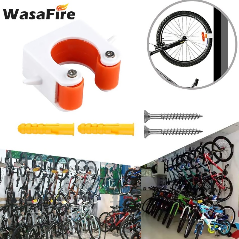 Bicycle Parking Rack Portable Mountain Bike Wall Buckle Mount Hook Indoor Screw Vertical Bike Storage Cycling Road Display Stand