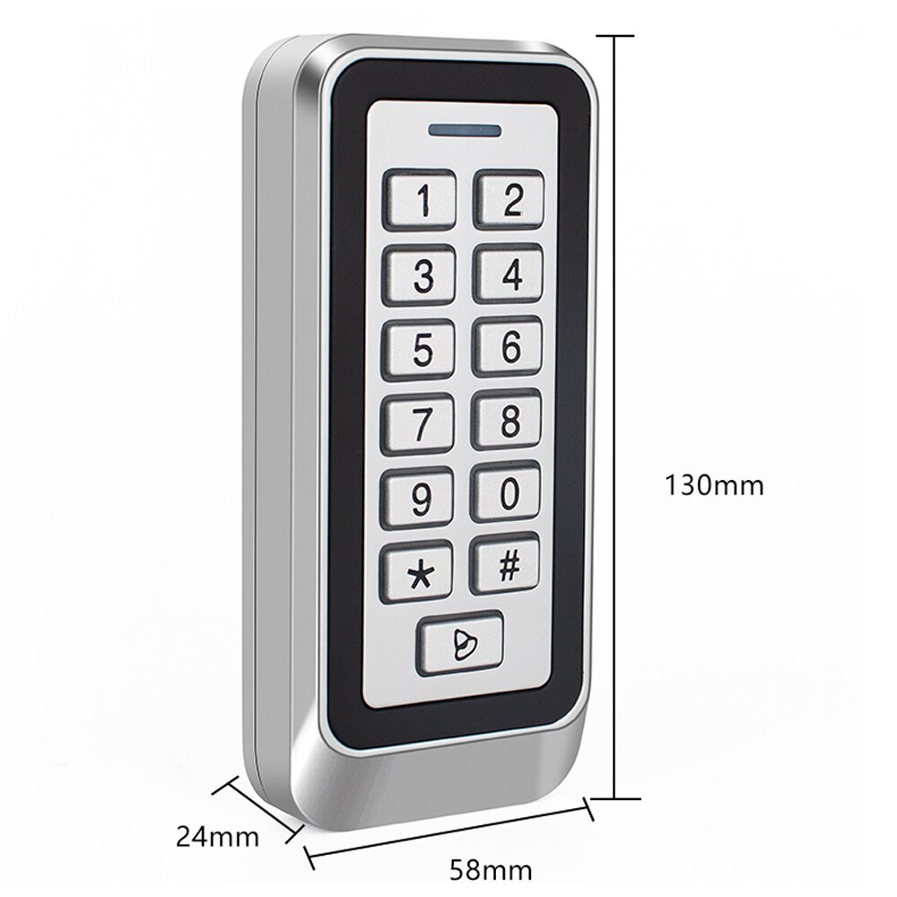 125Khz Rfid Deur Toegangscontrole Systeem IP67 Waterdichte Metalen Toetsenbord Proximity Card Standalone Toegang Controler 1000 Gebruiker