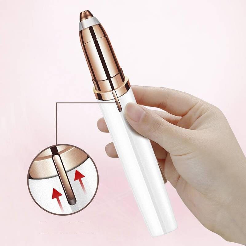 Elektrische Wenkbrauw Trimmer Vrouwen Mini Wenkbrauw Scheerapparaat Instant Pijnloos Gezicht Wenkbrauwen Hair Remover Epilator Draagbare Scheermes Ontharing