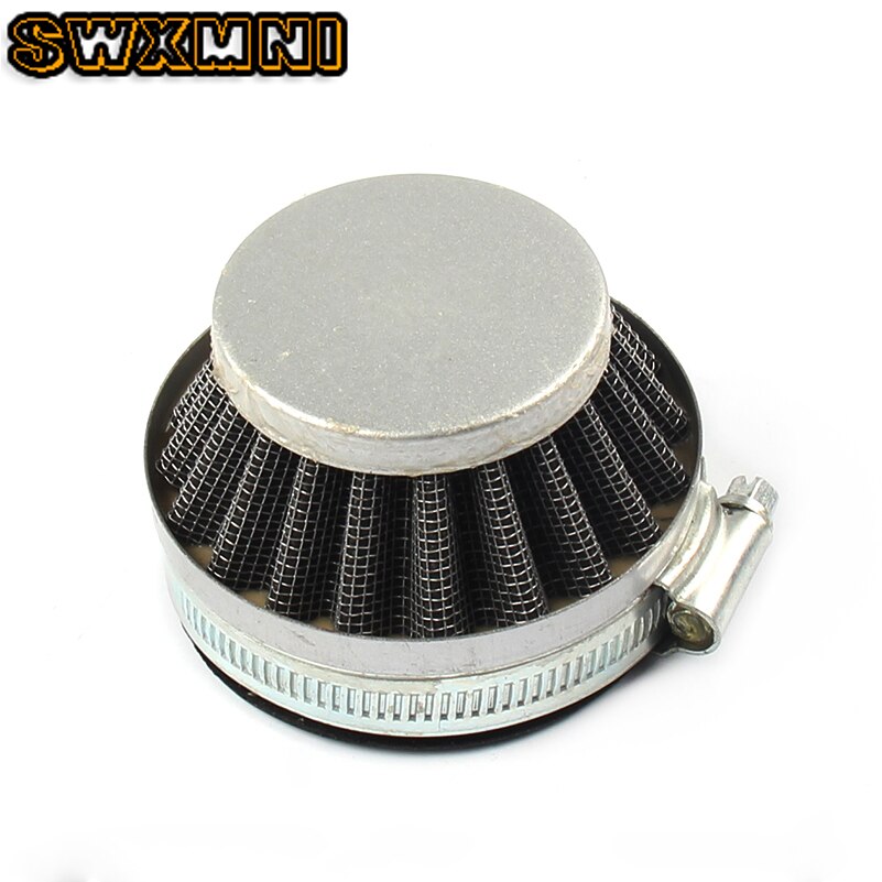 Filtro de aire colorido para Mini Moto de 58mm, para 2 tiempos, 47cc, 49cc, Mini ATV, Quad, Dirt Bike, de bolsillo, Pit Bike: silver