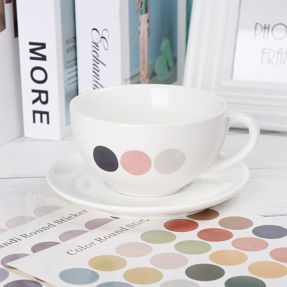 DIY Writeable Solid Color Stickers Kawaii Dot Stationery Stickers Scrapbooking Albums Paper Adhesive Sticker For Kids Supplies