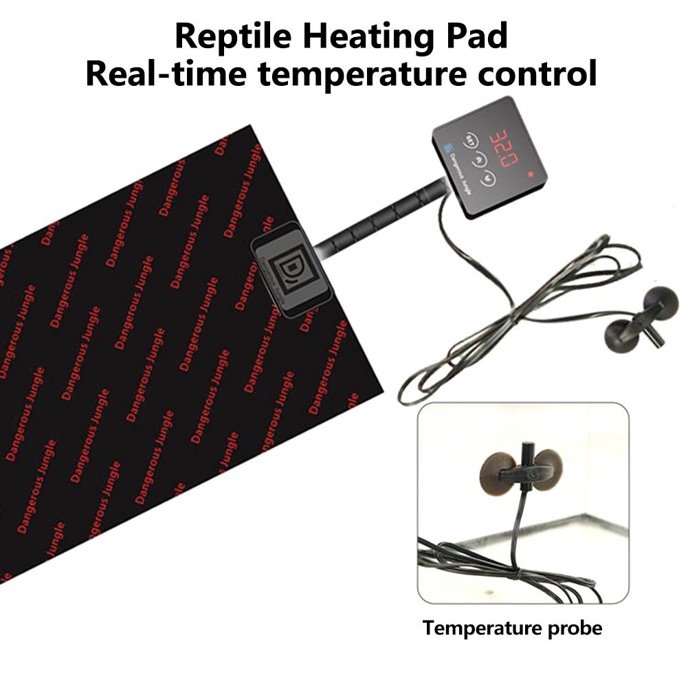 Temperatuurregeling Reptiel Verwarming Pad Fokken Doos Verwarming Pad Waterdicht Warme Verwarming Pad Voor Turtles Snake Lizard Hamste