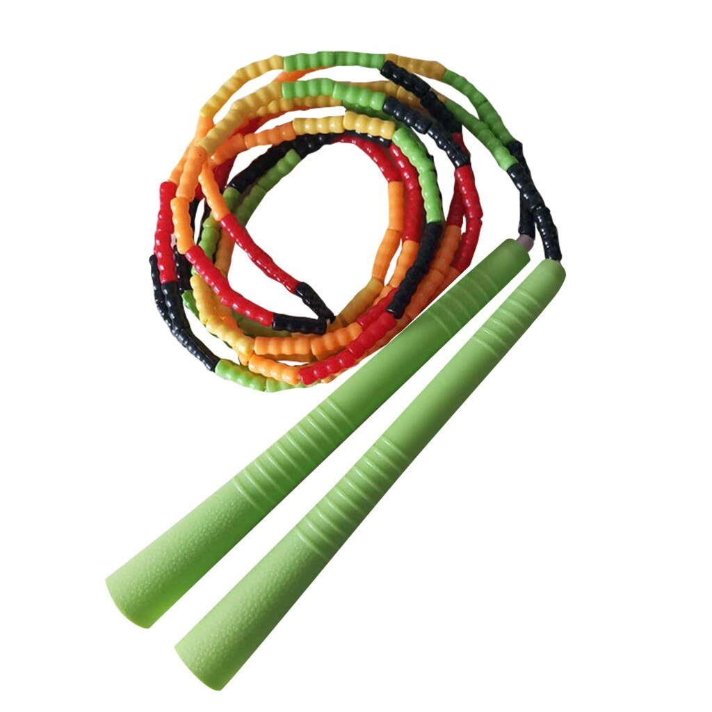Springtouw Zachte Kralen Wirwar Gesegmenteerde Lengte Verstelbare Springtouw Crossfit Workout Home Gym Fitness Springtouw: G