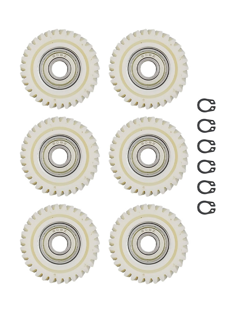 Kit d'embrayage d'engrenage de moteur de vélo électrique, nylon pour engrenage hélicoïdal, engrenage planétaire de moteur de moyeu, roulement 608, accessoire de cyclisme, 31T, 35T, 36T, 6 pièces