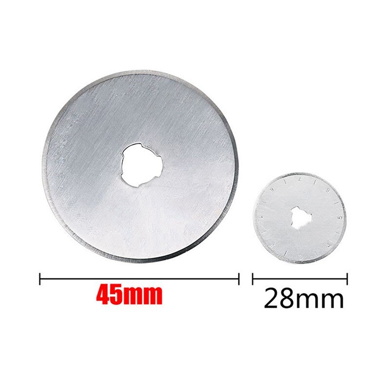 5PCS 45mm/28mm Rotary Cutter Blades Leather Craft Cutting Blade for Fabric Patchwork Craft