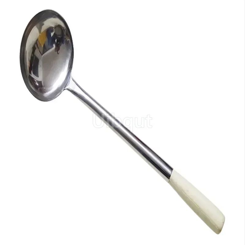 big long spatula shovel chef cooking cocina utensilios blade Kitchen Utensil Wooden Handle Stainless Steel Turner Soup Spoon wok