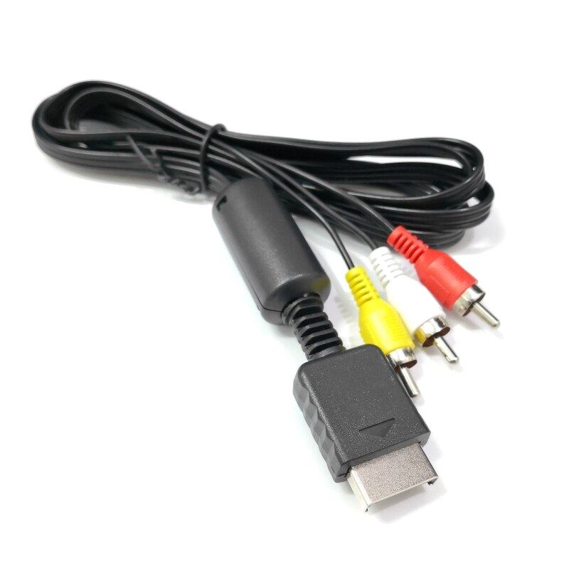1.8M Composite 3 RCA AV Cord Composite Video Cable Cord TV Adapter for Compatible with Sony PS2 AV Cable Accessory