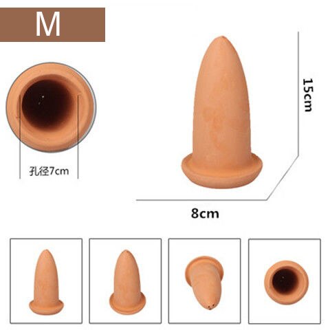 Ceramic Spawning Breed Cone for Discus Fish and Angelfish Fish Breeding Cones Cave: M