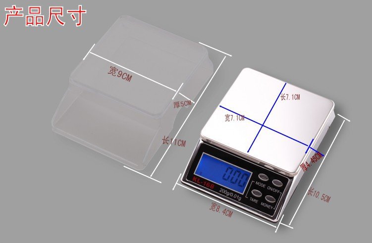Mini 0.01g 200g pocket smycken gramskala elektroniska digitala köksvågar pocket mat viktbalans detaljhandel lcd display