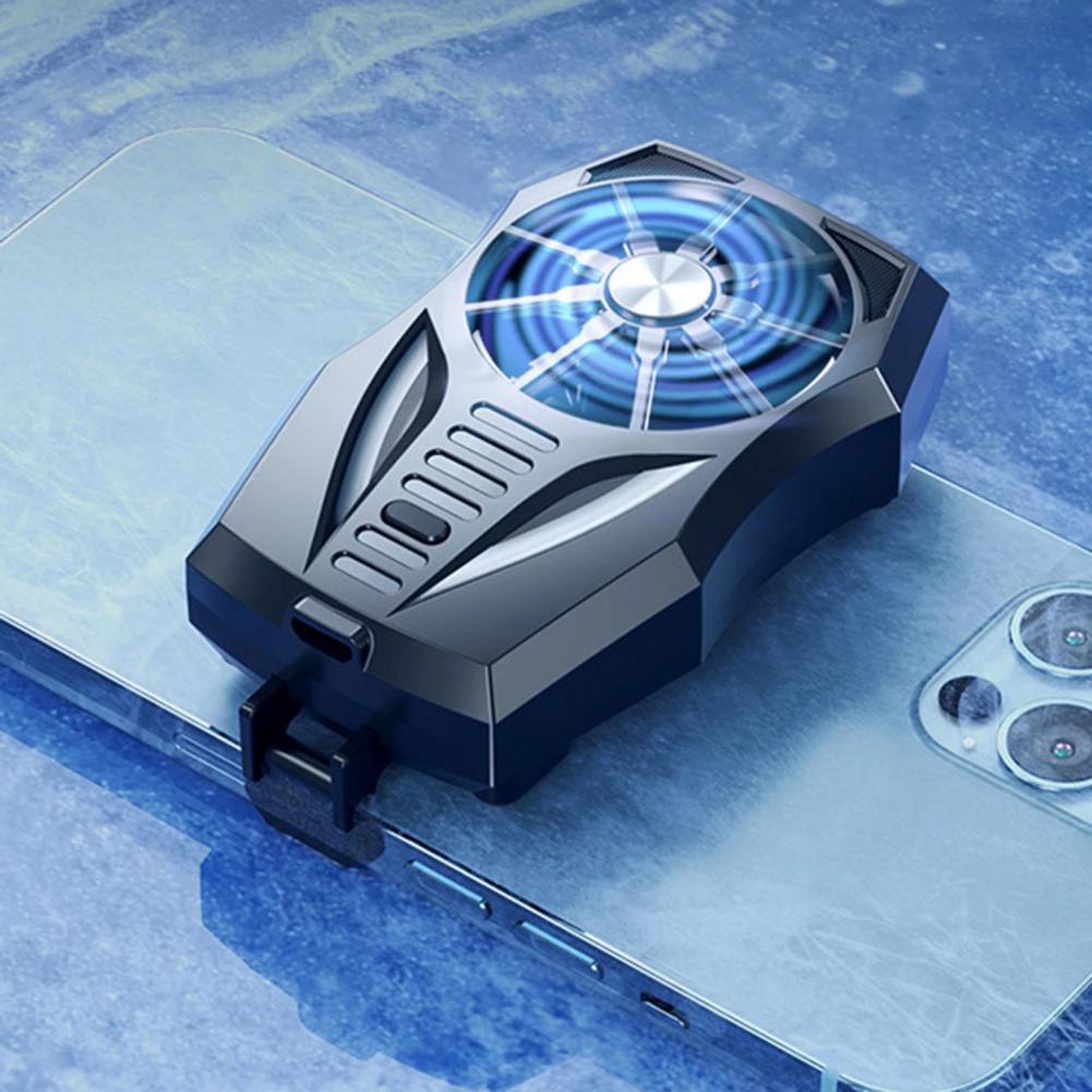 Universele GT05 Mobiele Telefoon Radiator 3 Speed Verstelbare 7 Ventilatorbladen Mobiele Telefoon Koellichaam Cooling Fans Voor Iphone Samsung huawei