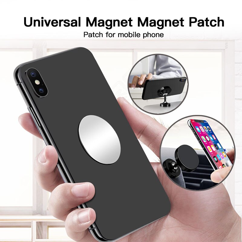 Placa de Metal magnética MagSafe para carga inalámbrica Qi, placa de disco de hierro, pegatina magnética para iPhone 12 11 Pro Max XS XR X 8 Plus, 10 Uds.