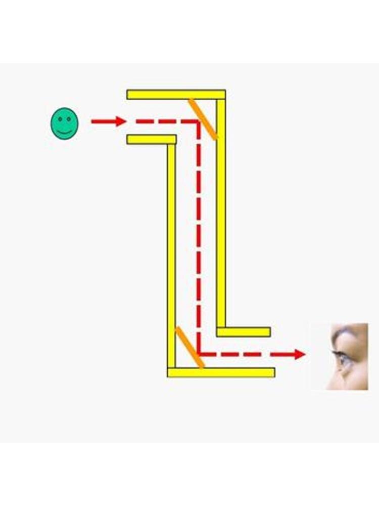 Optische Reflectie School Onderwijs Natuurkunde Experiment Tool Afneembare Periscope E7CB