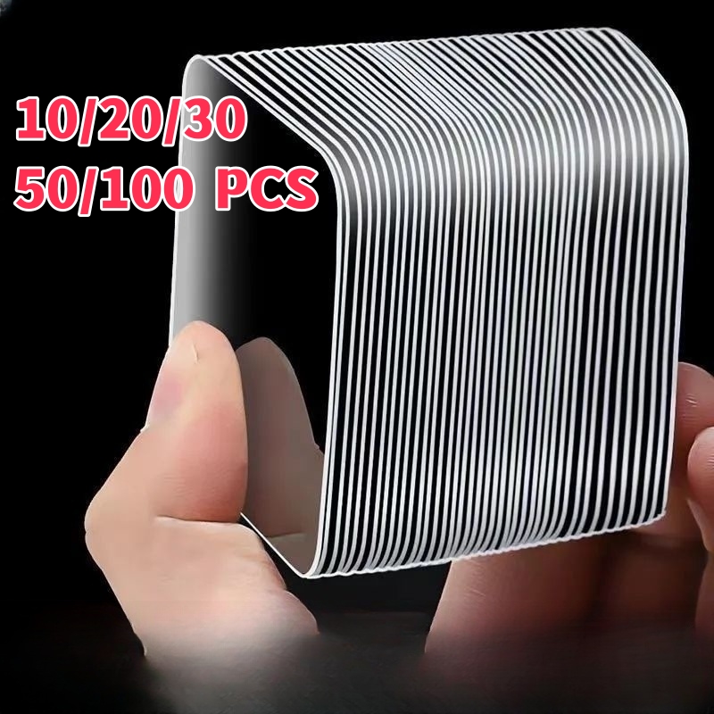 10-100PCS Acrilico Traceless Forte Adesivo biadesivo Trasparente Nano Nastro biadesivo Inserto ad alta viscosità Fila Patch fissa