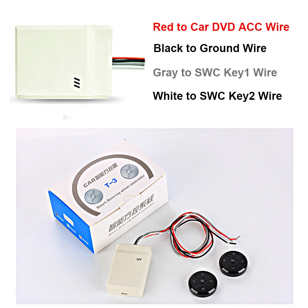 Universal 10 Key with Light Steering Wheel Remote Control Button Volume for Car Android Car Radio DVD GPS Navigation Player