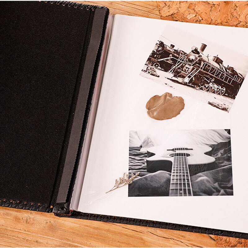 Large 12 Inch PU Leather Album Retro Manual DIY Sticker Album Family Scrapbook Marriage Memory Record Photo Collection