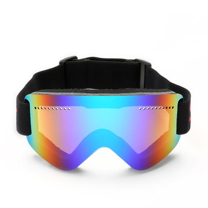 Unisex outdoor skibrillen, snowboardbrillen, anti-condens skibrillen, volledige revo-coating, uv-bescherming