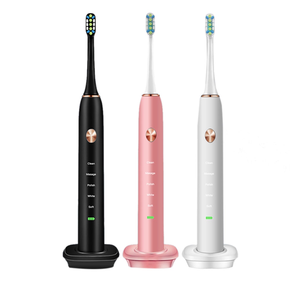 5 Cleaning Mode Sonic Toothbrush Electric Tooth Brush Ultrasonic Automatic Upgraded USB chargeable Adult Waterproof IPX7