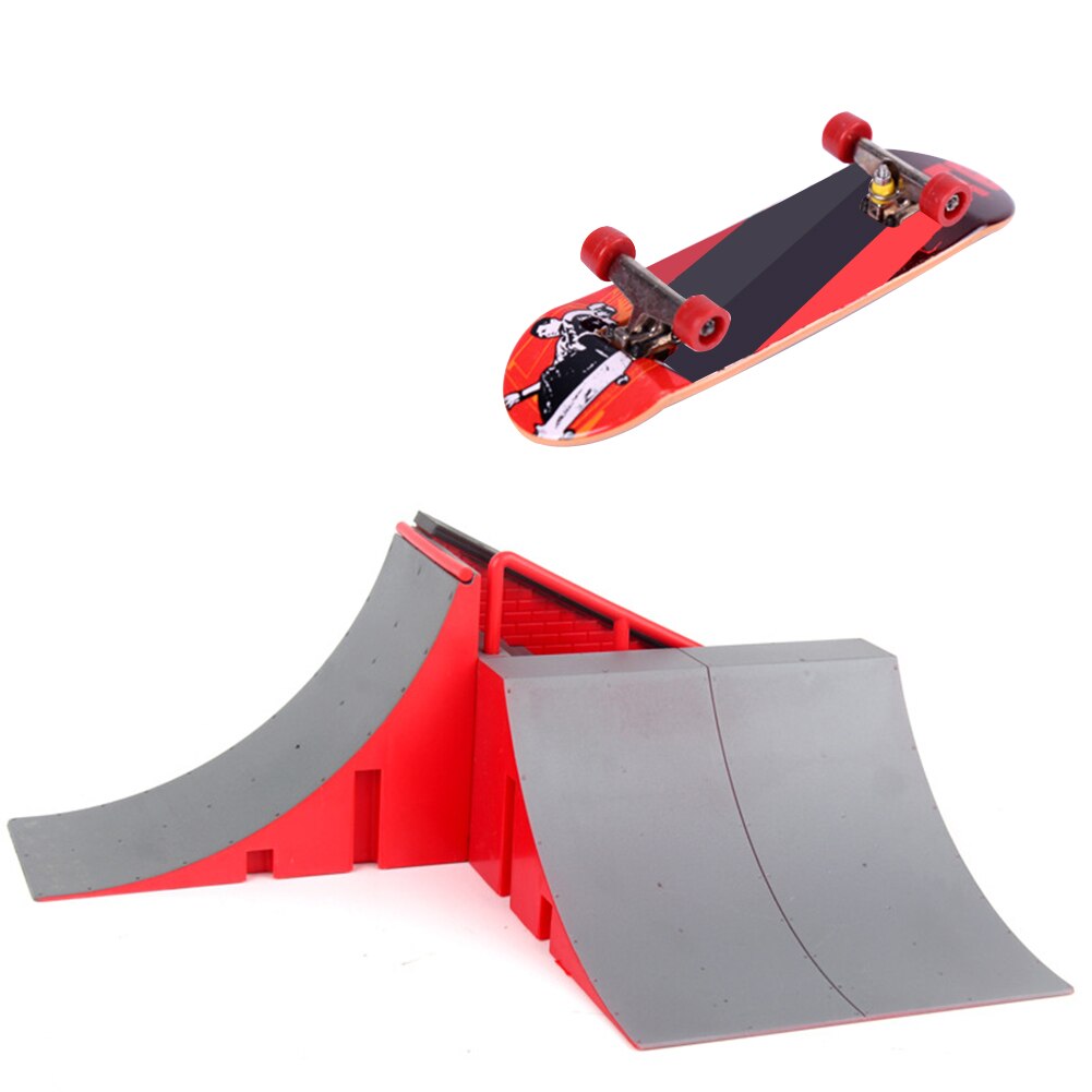 Finger Skateboard Park Set - DIY Training Ramp - Indoor Extreme Sports Toy - Plastic: A
