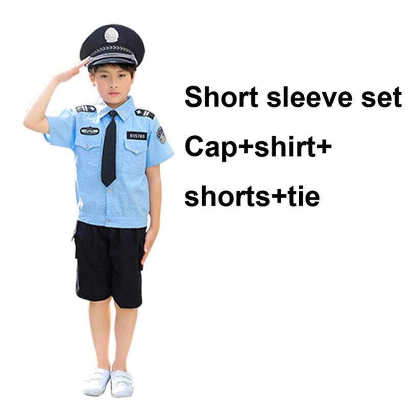 Jungen Mädchen Polizei Offizier Cosplay Kostüm 110-160cm kinder Tag Party Geburtstag Halloween Karneval Kostüm Polizistin Uniform