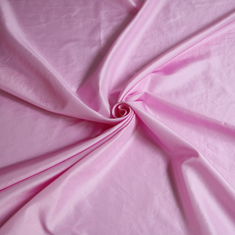 50cm*114cm rosa ren silke taft stoff silke taft kjole skjørt skjorte stoff