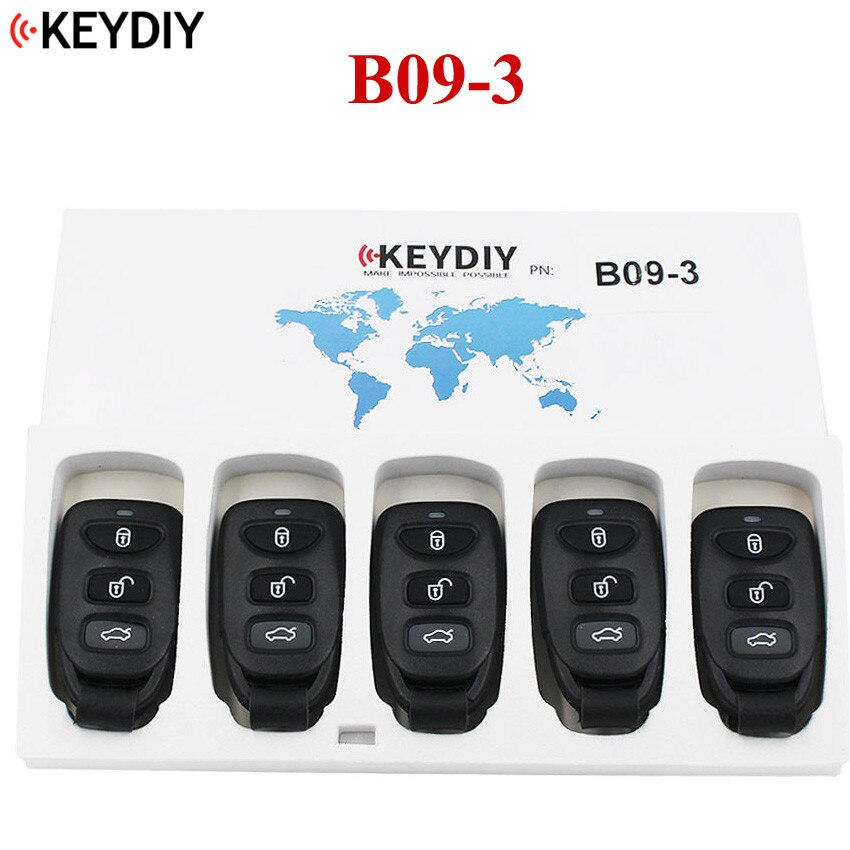 5 pièces, télécommande universelle KEYDIY 3 boutons | Clé B de série B pour KD MINI KD900 KD900 +,URG200, télécommande pour