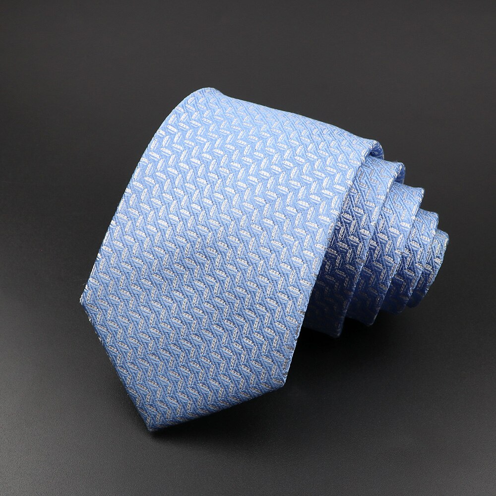 Cravates classiques à rayures tissées Jacquard pour hommes, 100% soie, pour costume de mariage d'affaires, accessoires: 16