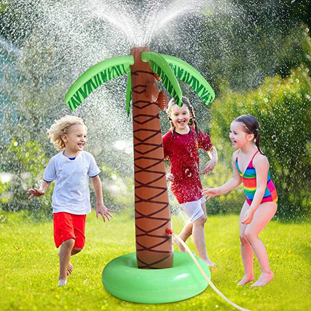 Zwemmen Floaties Water Spelen Sprinkler Opblaasbare Palmboom Kids Spray Water Speelgoed Ouder Kind Opblaasbare