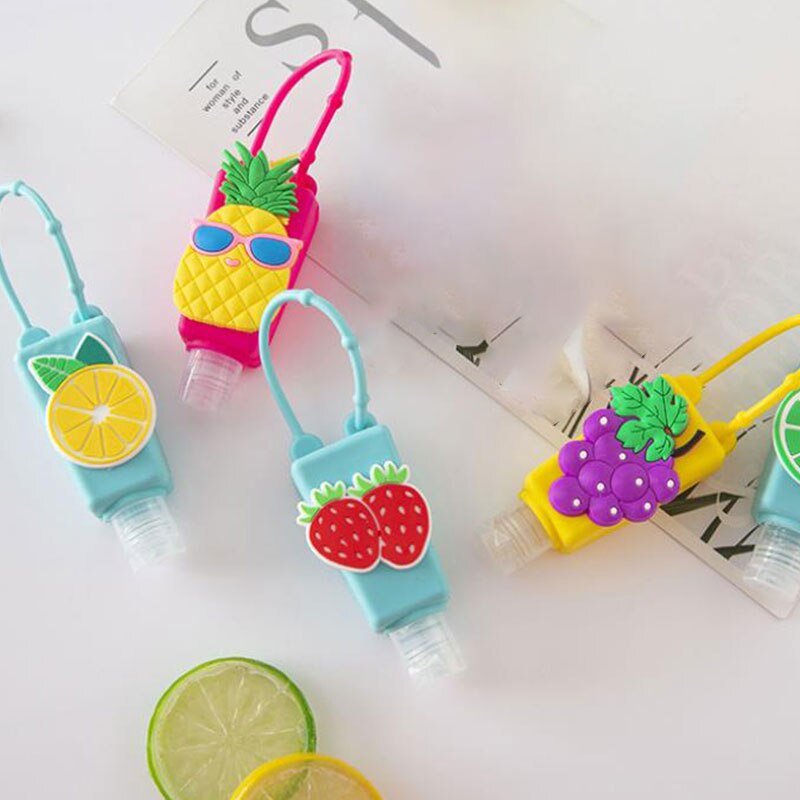 30ML Silicone Hand Sanitizer Holder Travel Portable Safe Gel Holder Hangable Liquid Soap Dispenser Containers Multiple styles