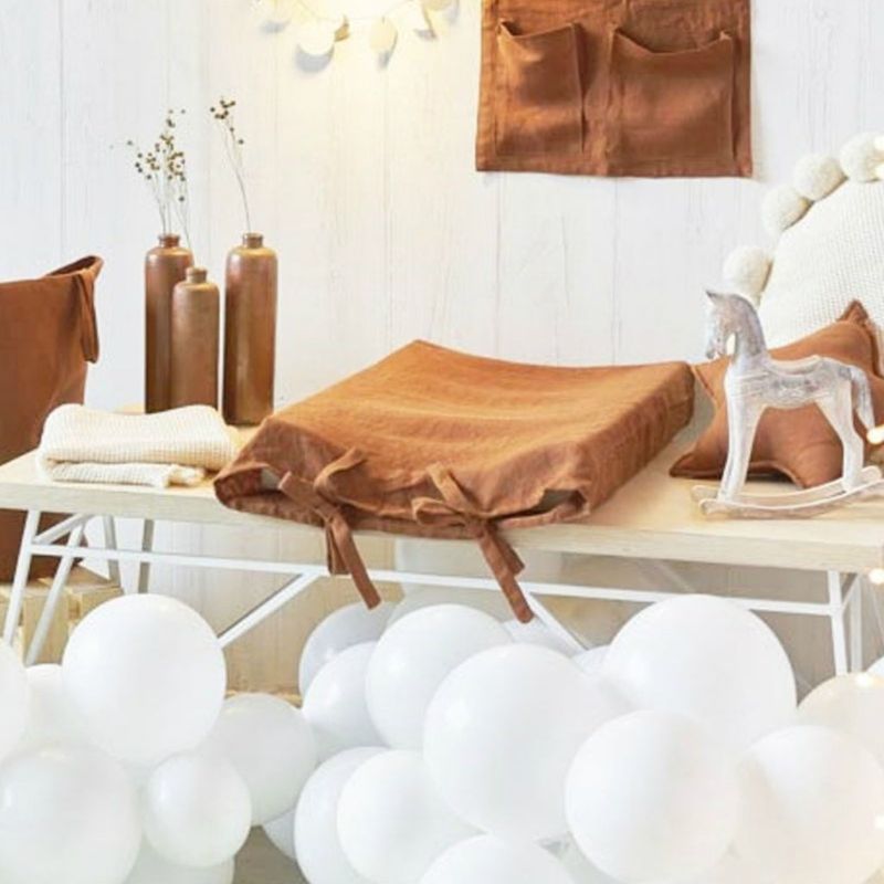 Cubierta de almohadilla para cambiador de bebé, para niños y niñas, suave y transpirable, de algodón, para Baby Shower