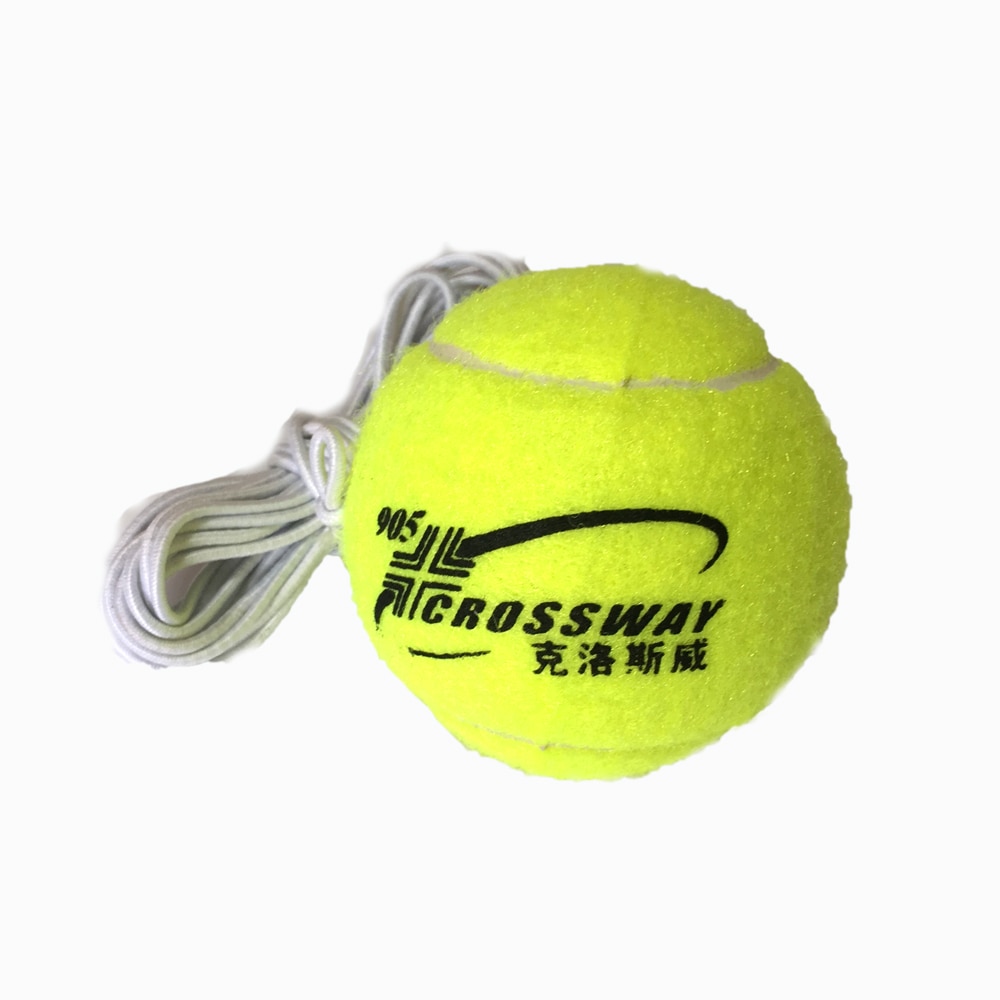 Begynder træning praksis rebound tennisbold med 3.8 meter elastisk reb gummibold træningsmaskine